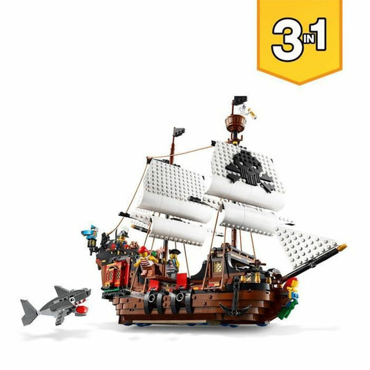 Set de Jucării cu Vehicule Lego Creator 31109 Pirate Ship 3 în 1 1260 Piese - Jucarii si jocuri, Păpuși și figurine