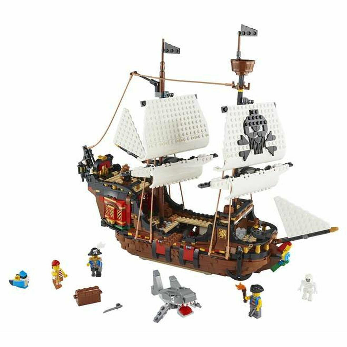 Set de Construcție Lego 31109 Barco Pirata Alb Multicolor Bronz 3 în 1 1260 Piese - Jucarii si jocuri