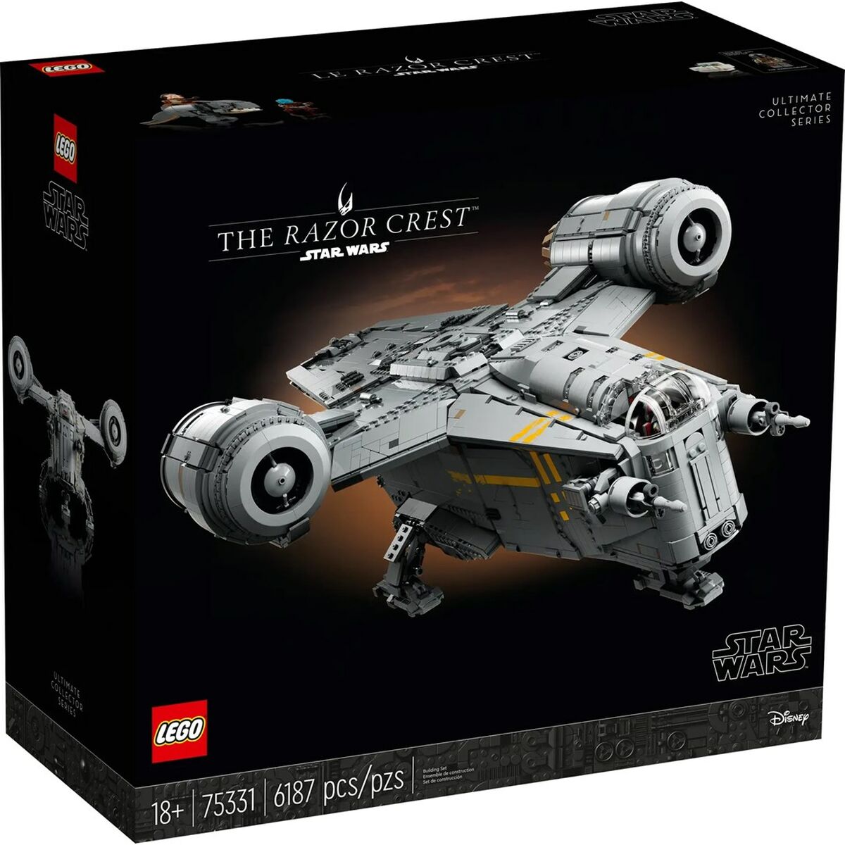 Set de Construcție Lego Star Wars 75331 The Razor Crest Negru 6187 Piese - Jucarii si jocuri
