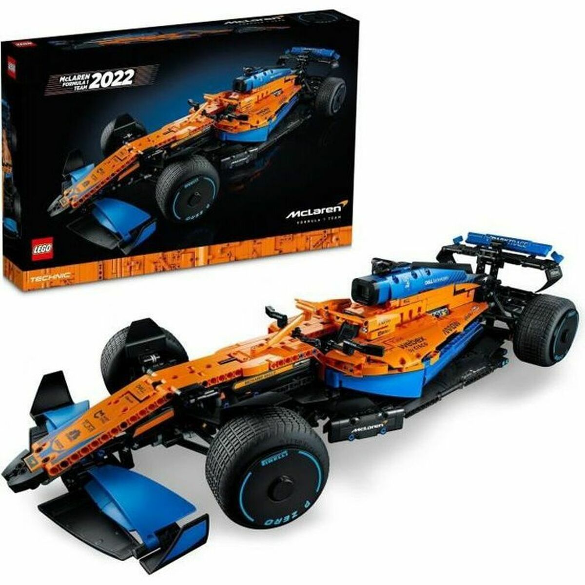 Set de Construcție Lego Ferrari 488 GTE AF Corse 51 Albastru Negru Portocaliu - Jucarii si jocuri