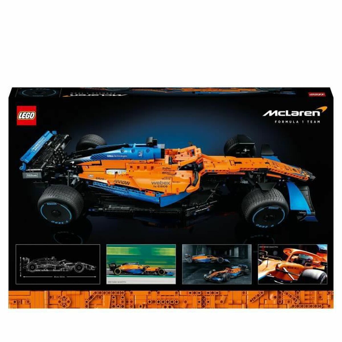 Set de Construcție Lego Ferrari 488 GTE AF Corse 51 Albastru Negru Portocaliu - Jucarii si jocuri