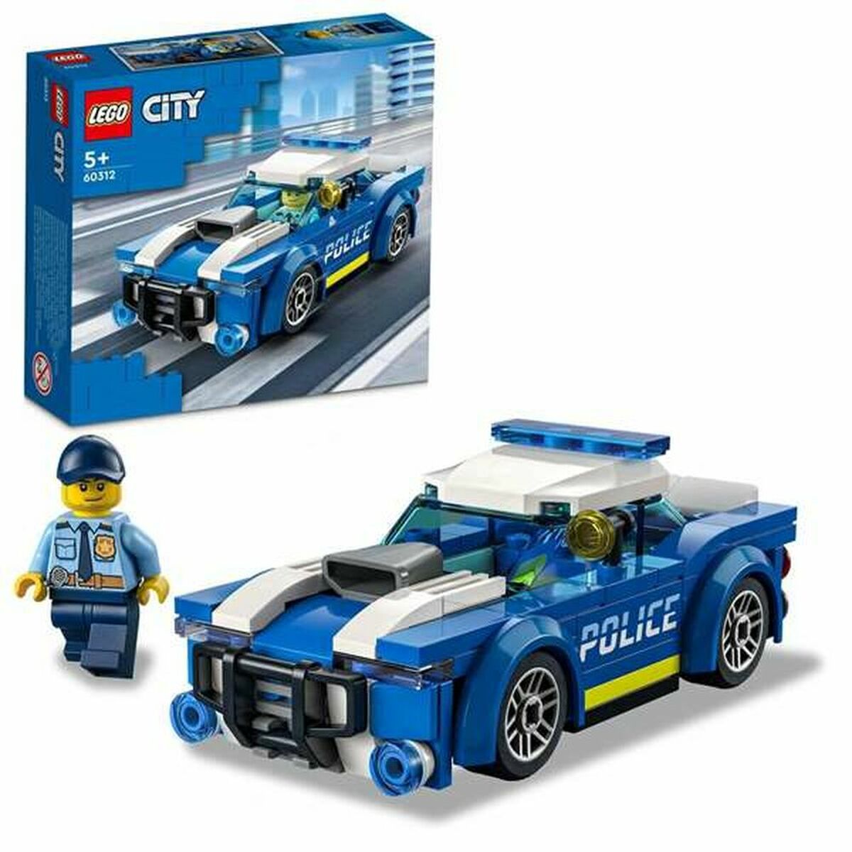 Set de Construcție Lego 60312 Police Car 60312 Multicolor 94 Piese (94 pcs) - Jucarii si jocuri