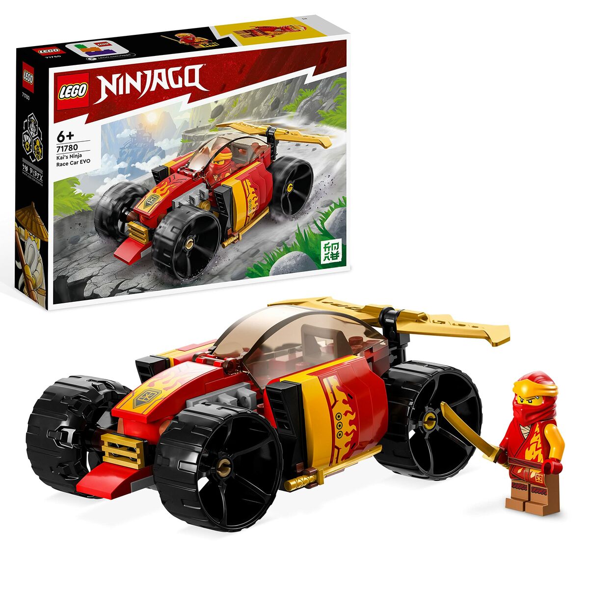 Set de Construcție Lego Coche de Carreras Ninja EVO de Kai + 6 Ani 94 Piese - Jucarii si jocuri