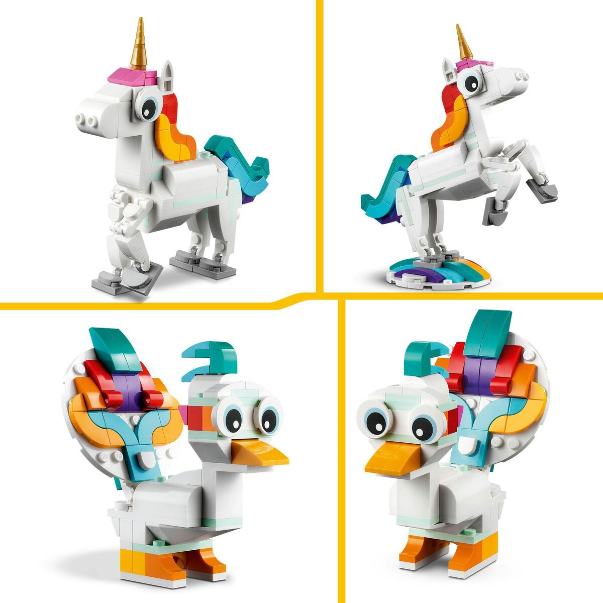 Set de Construcție Lego Creator Magic Unicorn 31140 3 în 1 145 Piese - Jucarii si jocuri