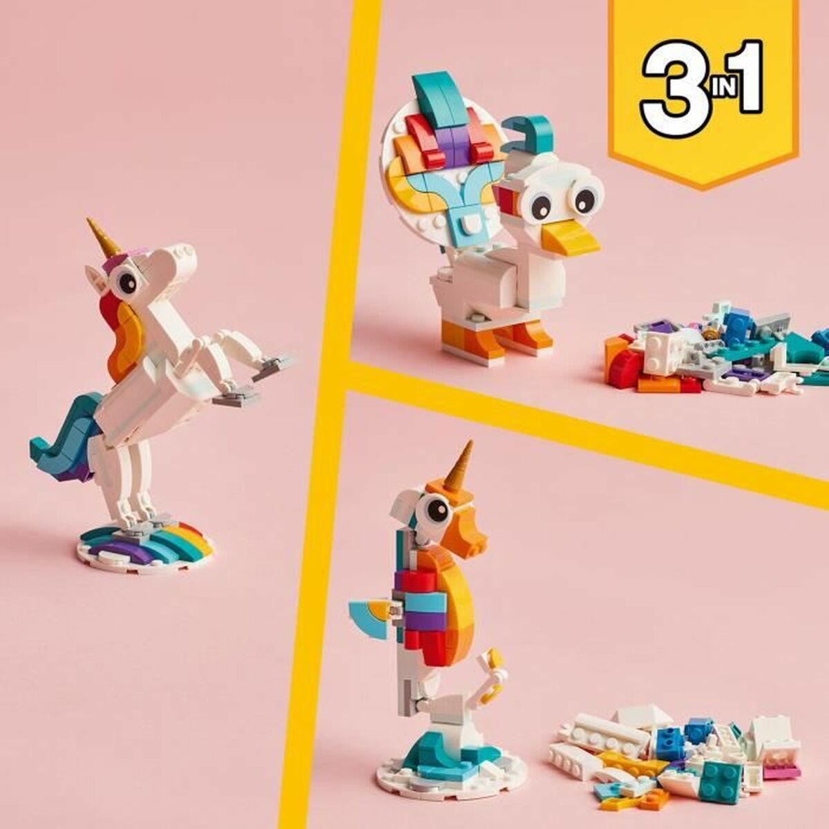 Set de Construcție Lego Creator 3-in-1 31140 The magic unicorn - Jucarii si jocuri