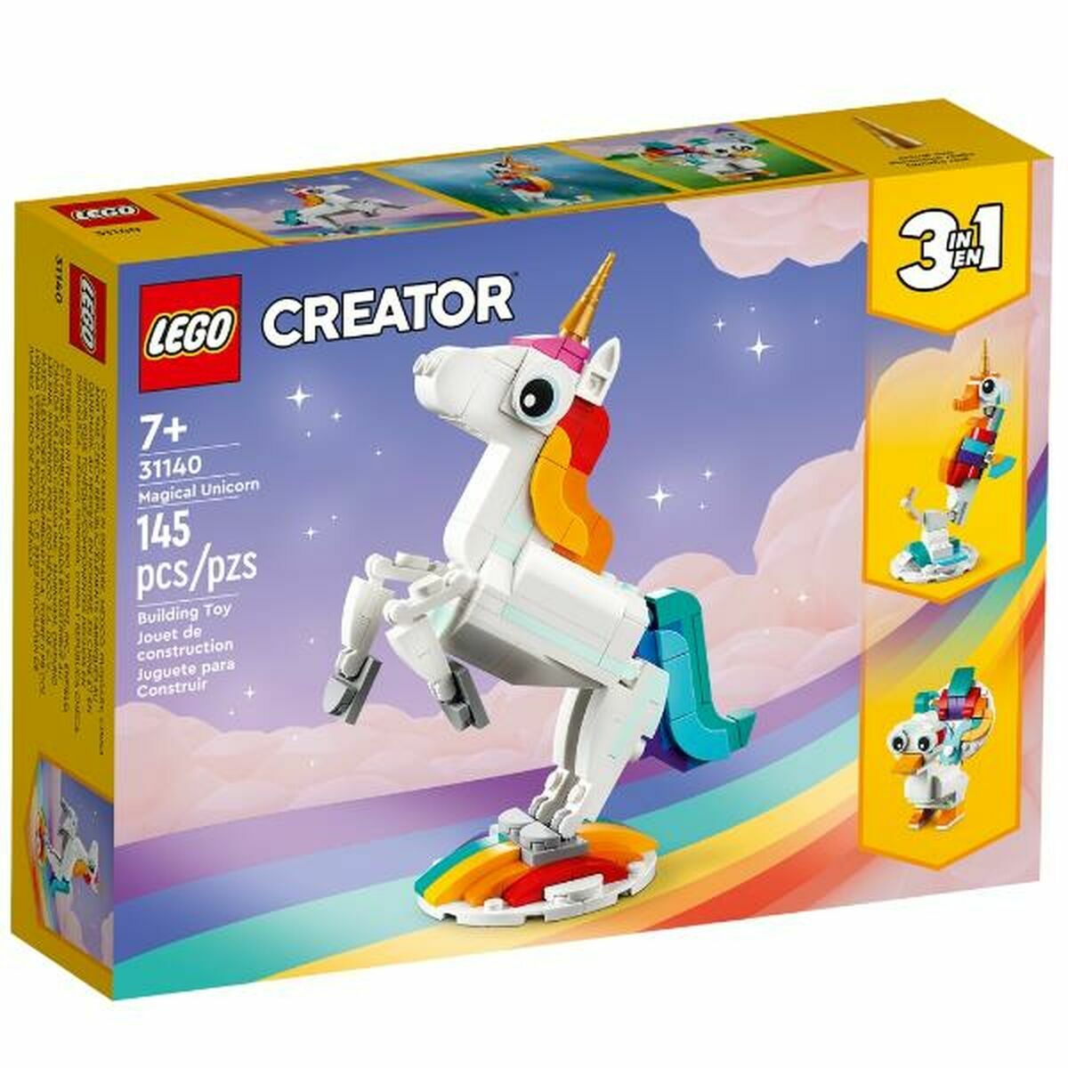 Playset Lego 31140 Creator: Magical Unicorn 145 pcs - Jucarii si jocuri, Păpuși și figurine