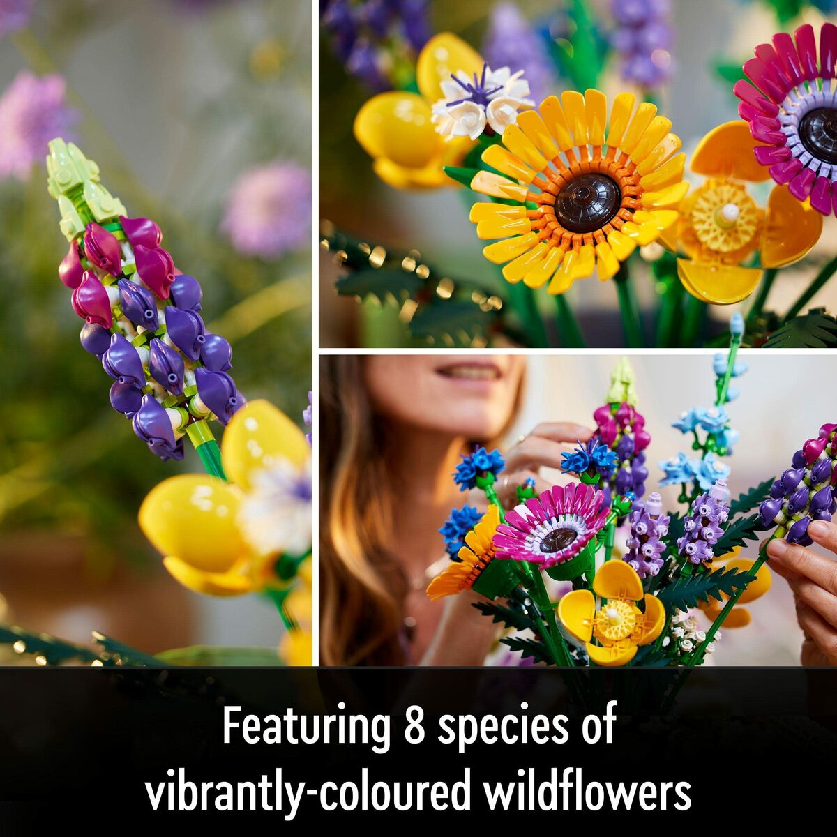 Set de Construcție Lego Icons 10313 Bouquet of wild flowers 939 Piese - Jucarii si jocuri