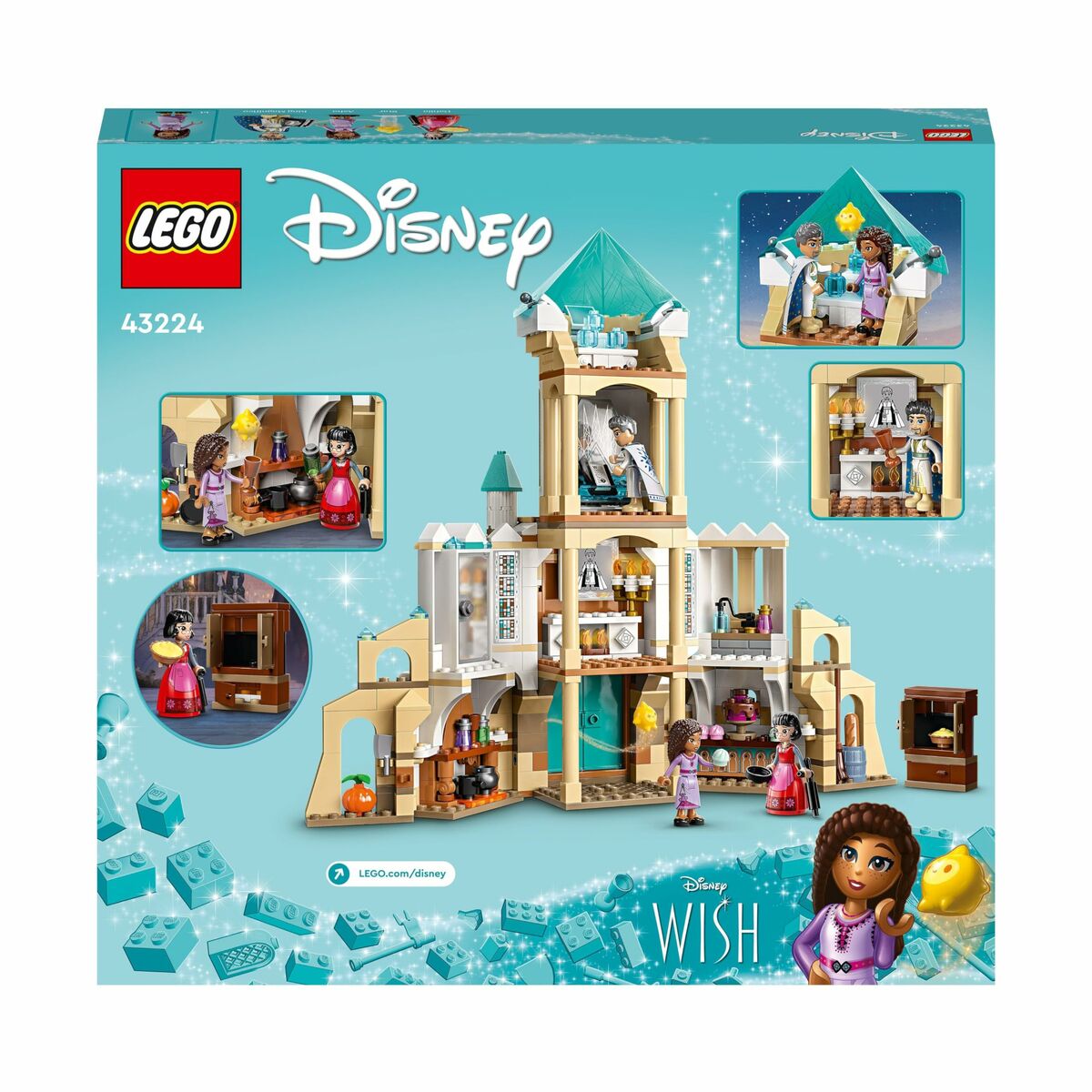 Set de Construcție Lego Disney Wish 43224 King Magnifico's Castle 613 Piese - Jucarii si jocuri
