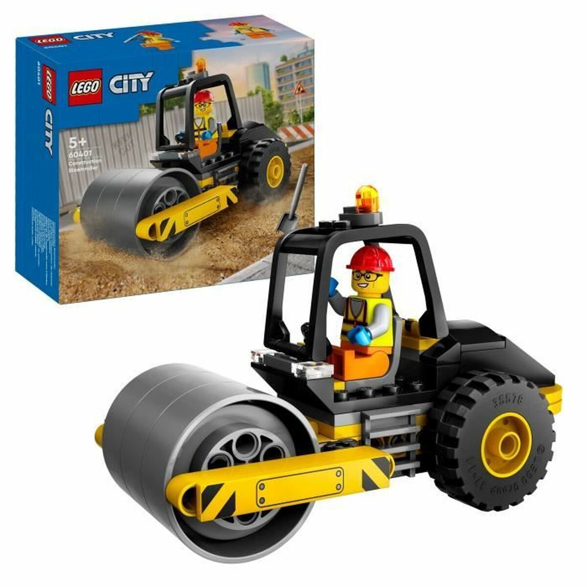 Set de Construcție Lego 60401 Road roller Multicolor - Jucarii si jocuri