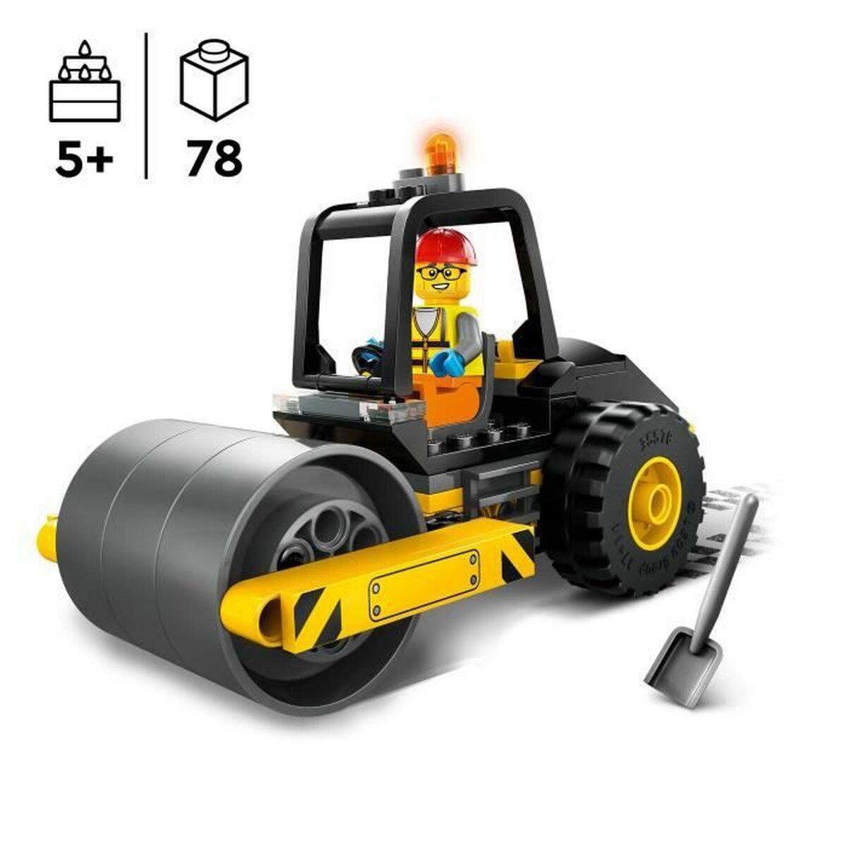 Set de Construcție Lego 60401 Road roller Multicolor - Jucarii si jocuri