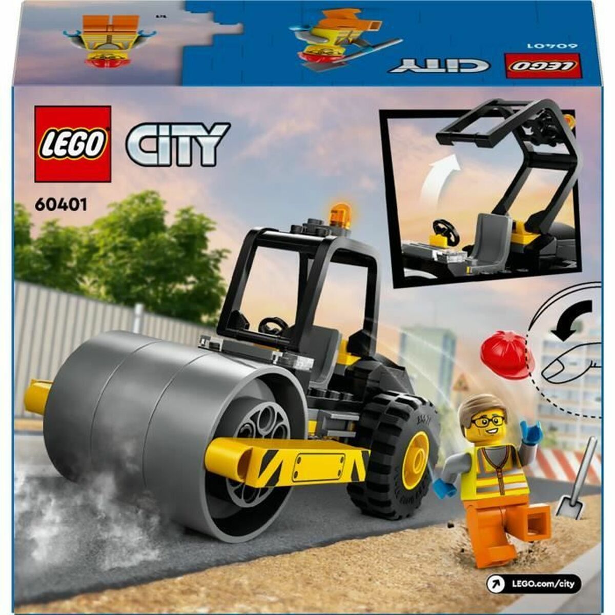 Set de Construcție Lego 60401 Road roller Multicolor - Jucarii si jocuri