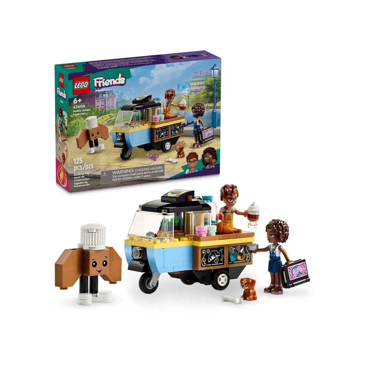 Set de Construcție Lego Carro de Comida de Panadería Móvil Multicolor 125 Piese - Jucarii si jocuri
