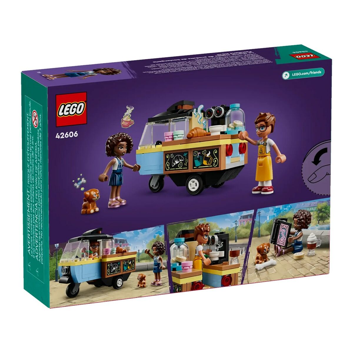 Set de Construcție Lego Carro de Comida de Panadería Móvil Multicolor 125 Piese - Jucarii si jocuri