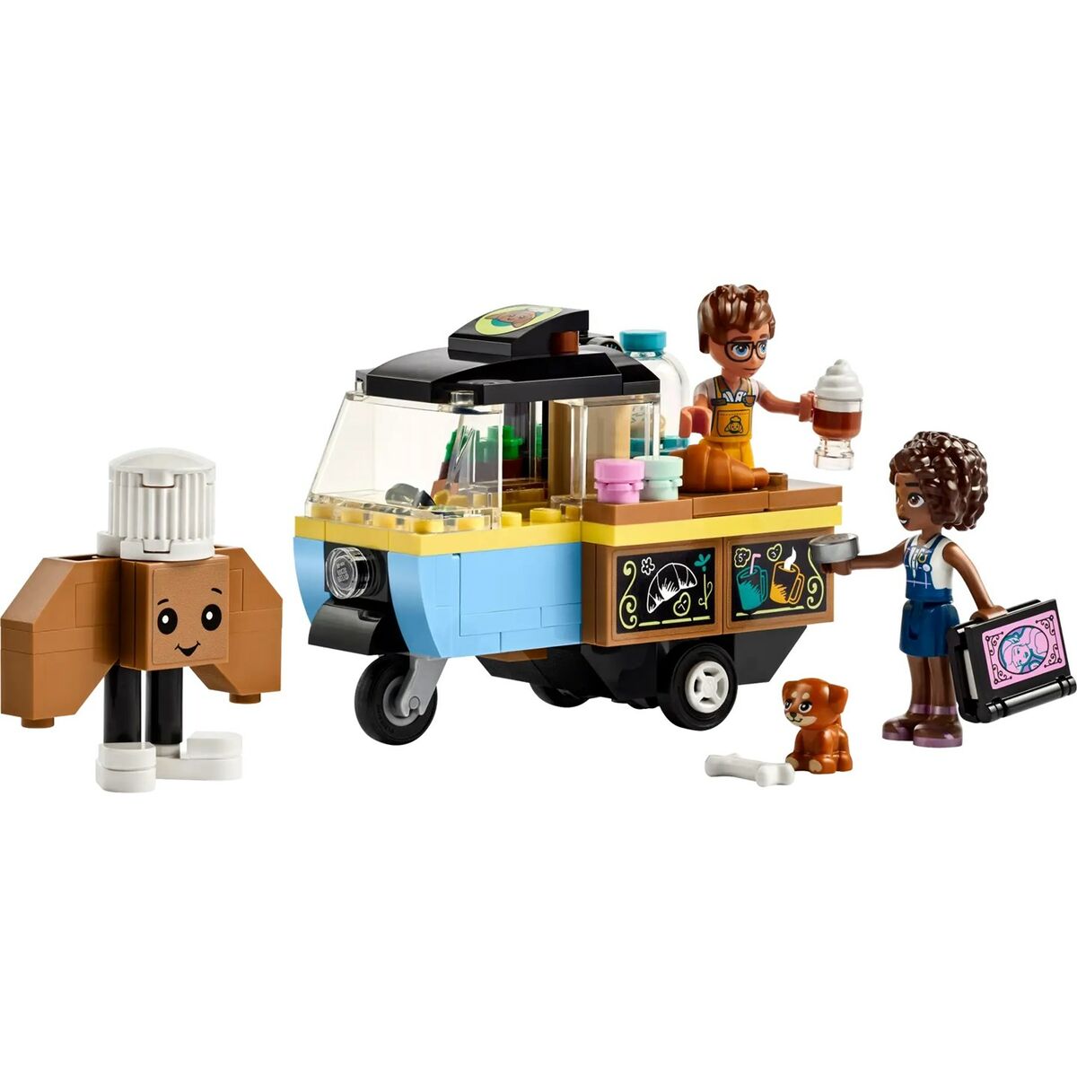 Set de Construcție Lego Carro de Comida de Panadería Móvil Multicolor 125 Piese - Jucarii si jocuri