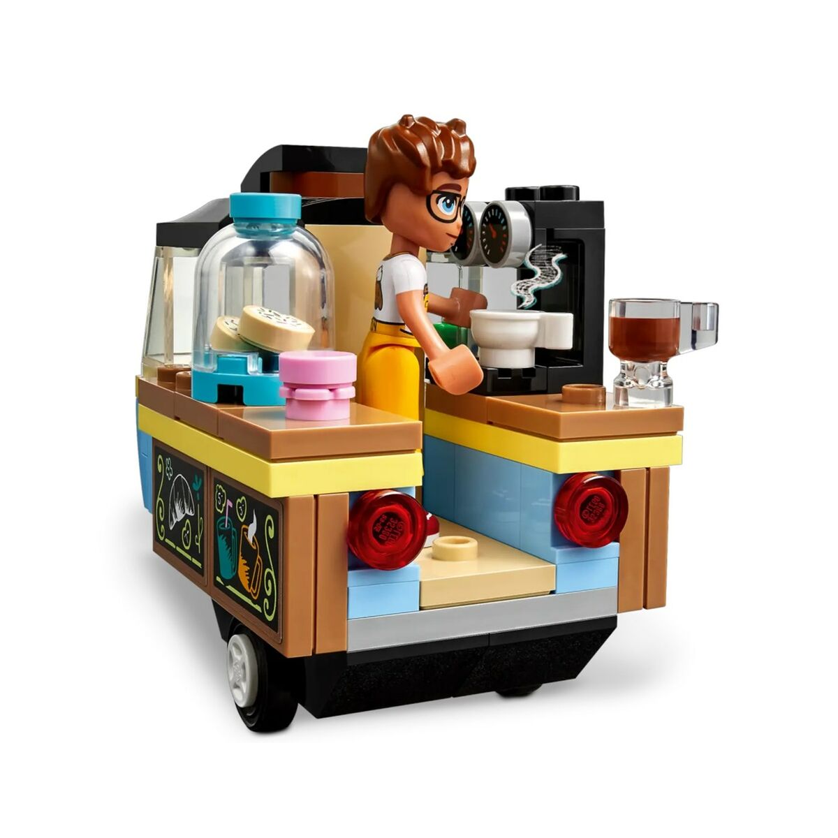 Set de Construcție Lego Carro de Comida de Panadería Móvil Multicolor 125 Piese - Jucarii si jocuri