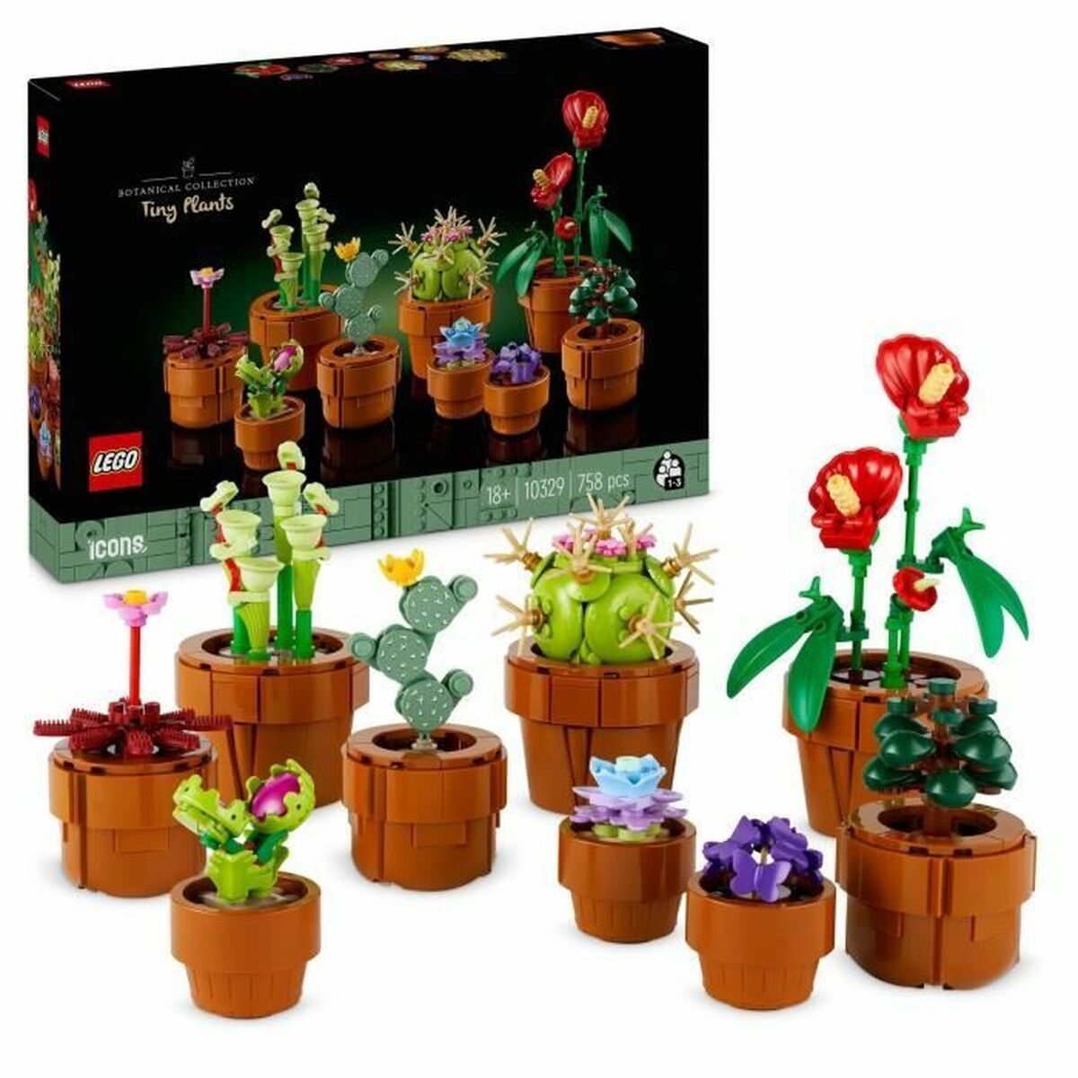 Set de Construcție Lego Icons 10329 Tiny Plants Multicolor 758 Piese - Jucarii si jocuri