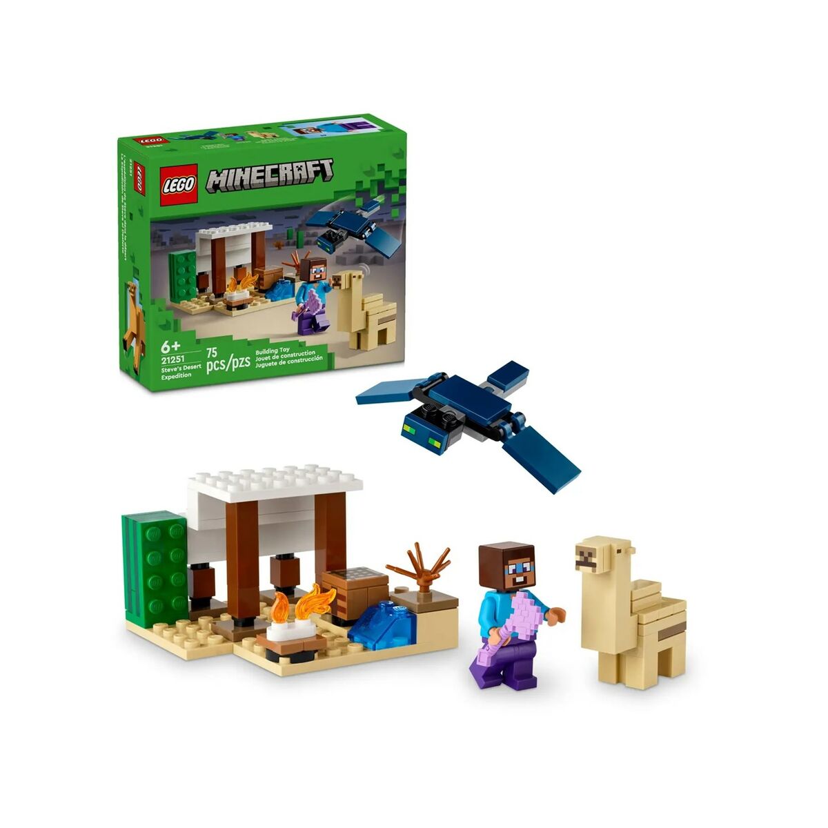 Set de Construcție Lego La Expedición al Desierto de Steve Multicolor 75 Piese - Jucarii si jocuri