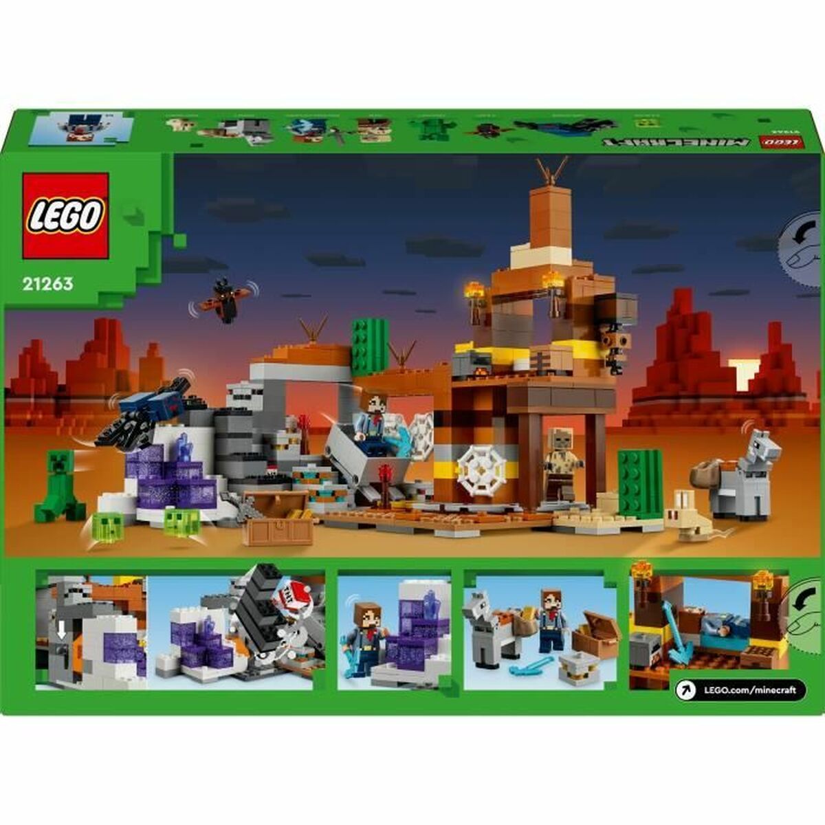Set de Construcție Lego Minecraft 21263 Badlands Mine Multicolor 538 Piese - Jucarii si jocuri