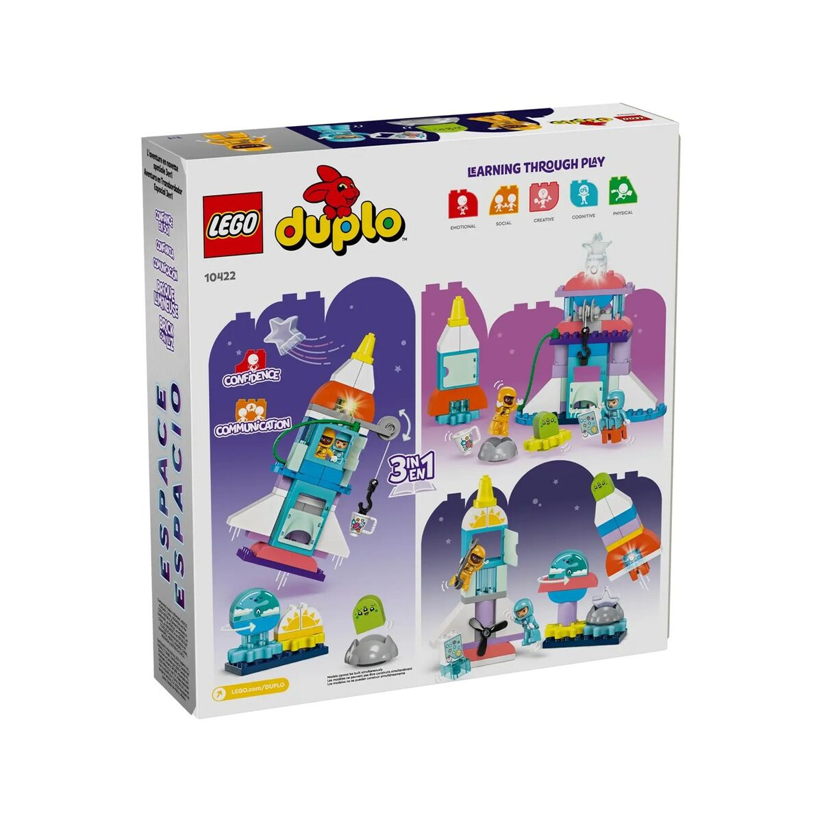Playset Lego 10422 3 in 1 Space Shuttle Adventure 58 Piese - Jucarii si jocuri, Păpuși și figurine