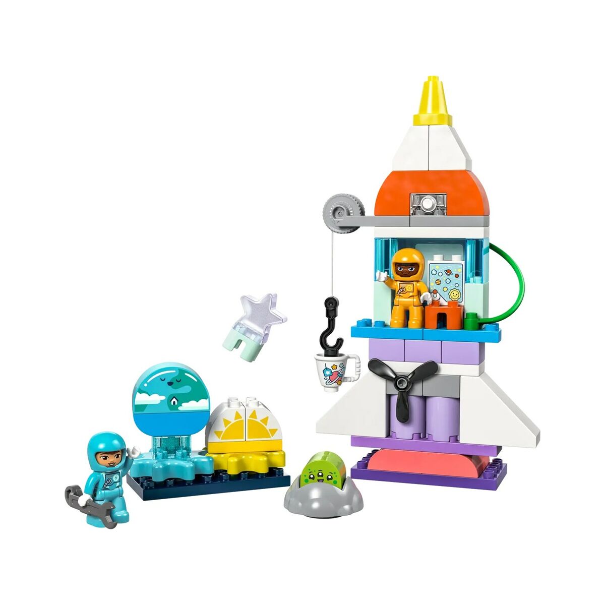 Playset Lego 10422 3 in 1 Space Shuttle Adventure 58 Piese - Jucarii si jocuri, Păpuși și figurine