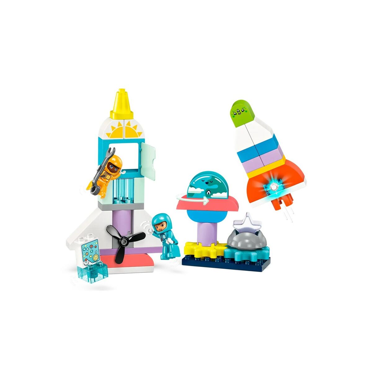 Playset Lego 10422 3 in 1 Space Shuttle Adventure 58 Piese - Jucarii si jocuri, Păpuși și figurine