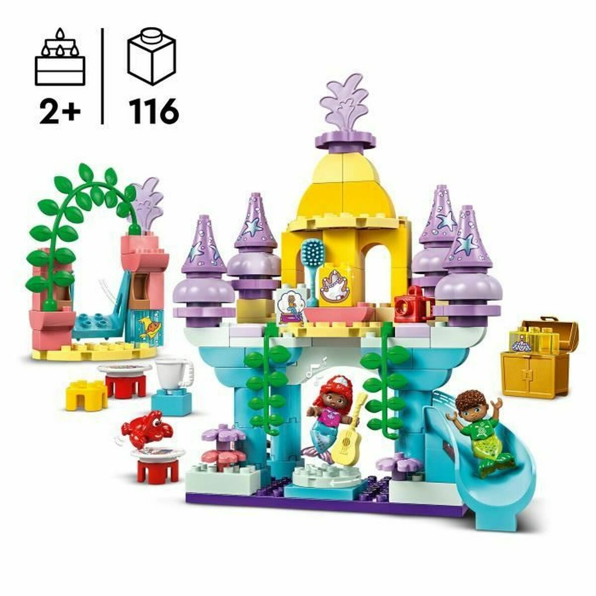 Set de Construcție Lego Disney 10435 Ariel's Magical Underwater Palace Multicolor 116 Piese - Jucarii si jocuri
