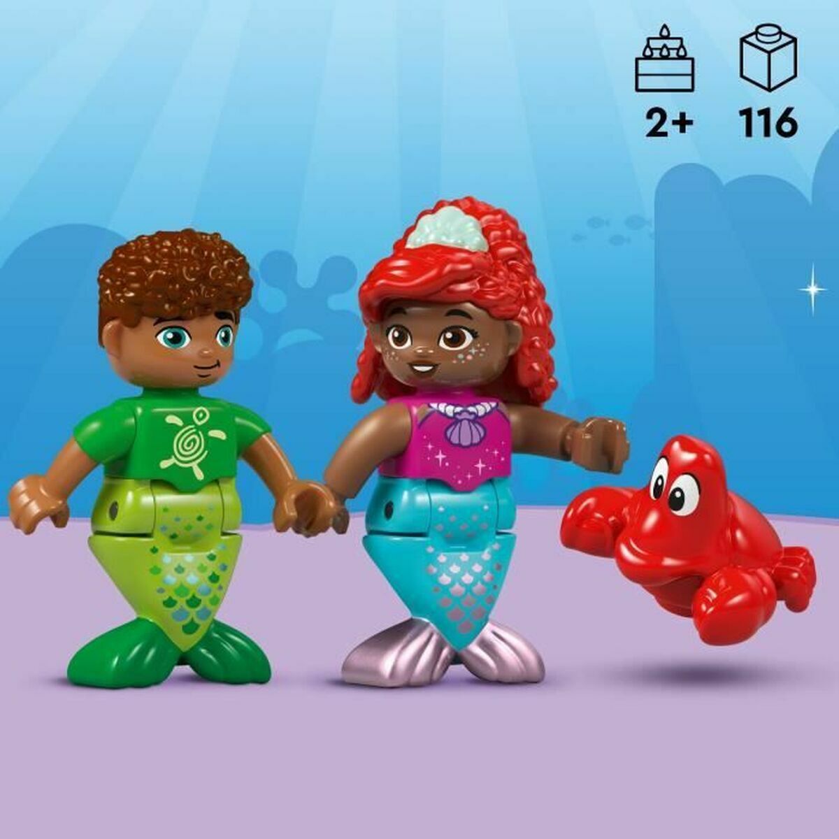 Set de Construcție Lego Disney 10435 Ariel's Magical Underwater Palace Multicolor 116 Piese - Jucarii si jocuri