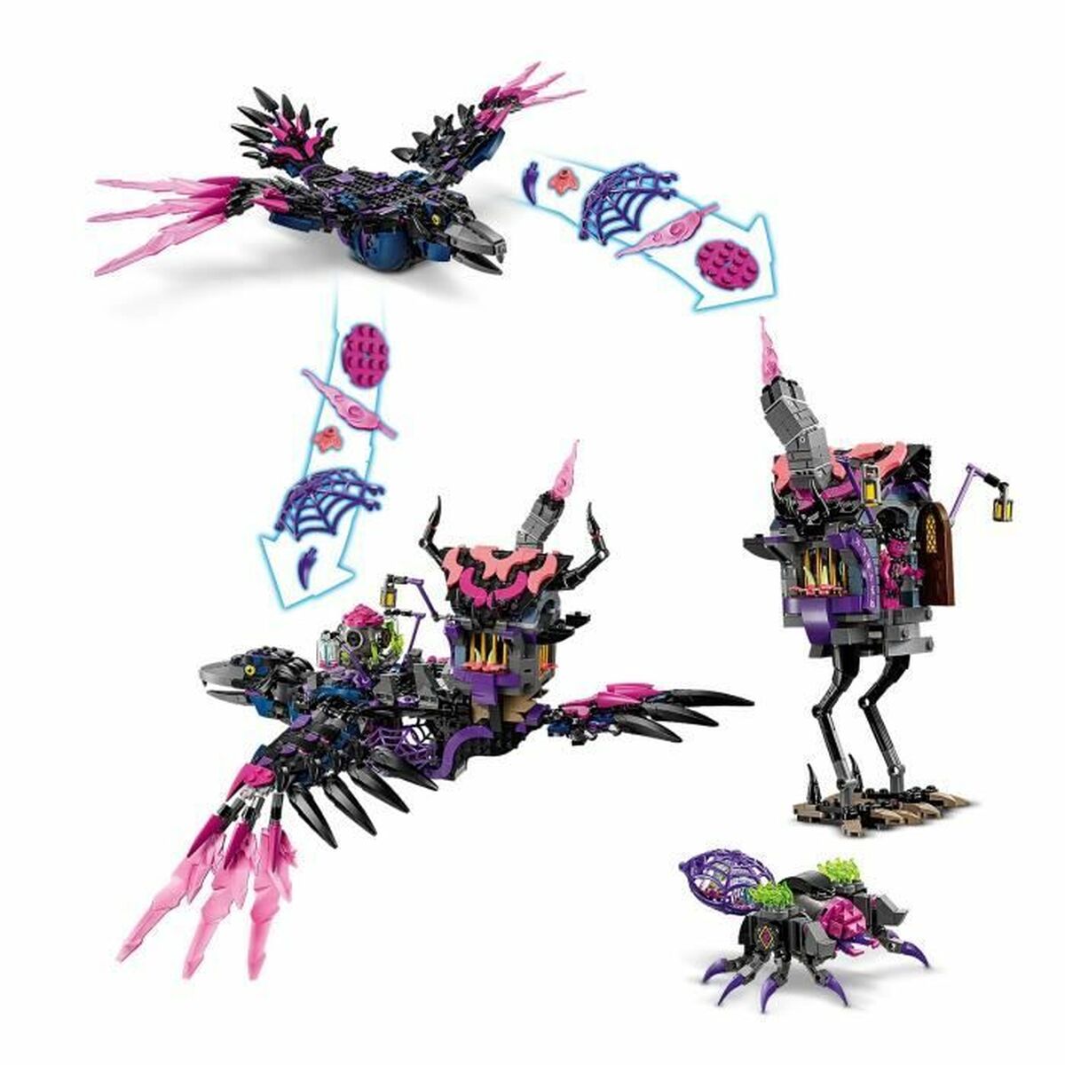 Set de Construcție Lego Nightmare Witch's Midnight Raven Multicolor - Jucarii si jocuri