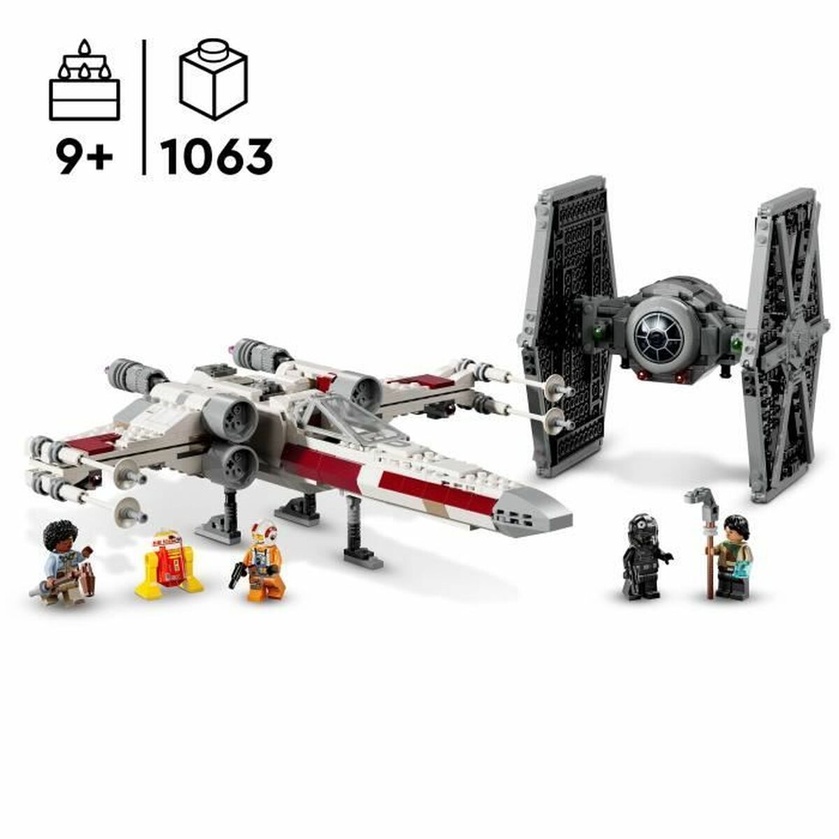Set de Construcție Lego 75393 TIE Fighter and X-Wing Combiner 1063 Piese - Jucarii si jocuri