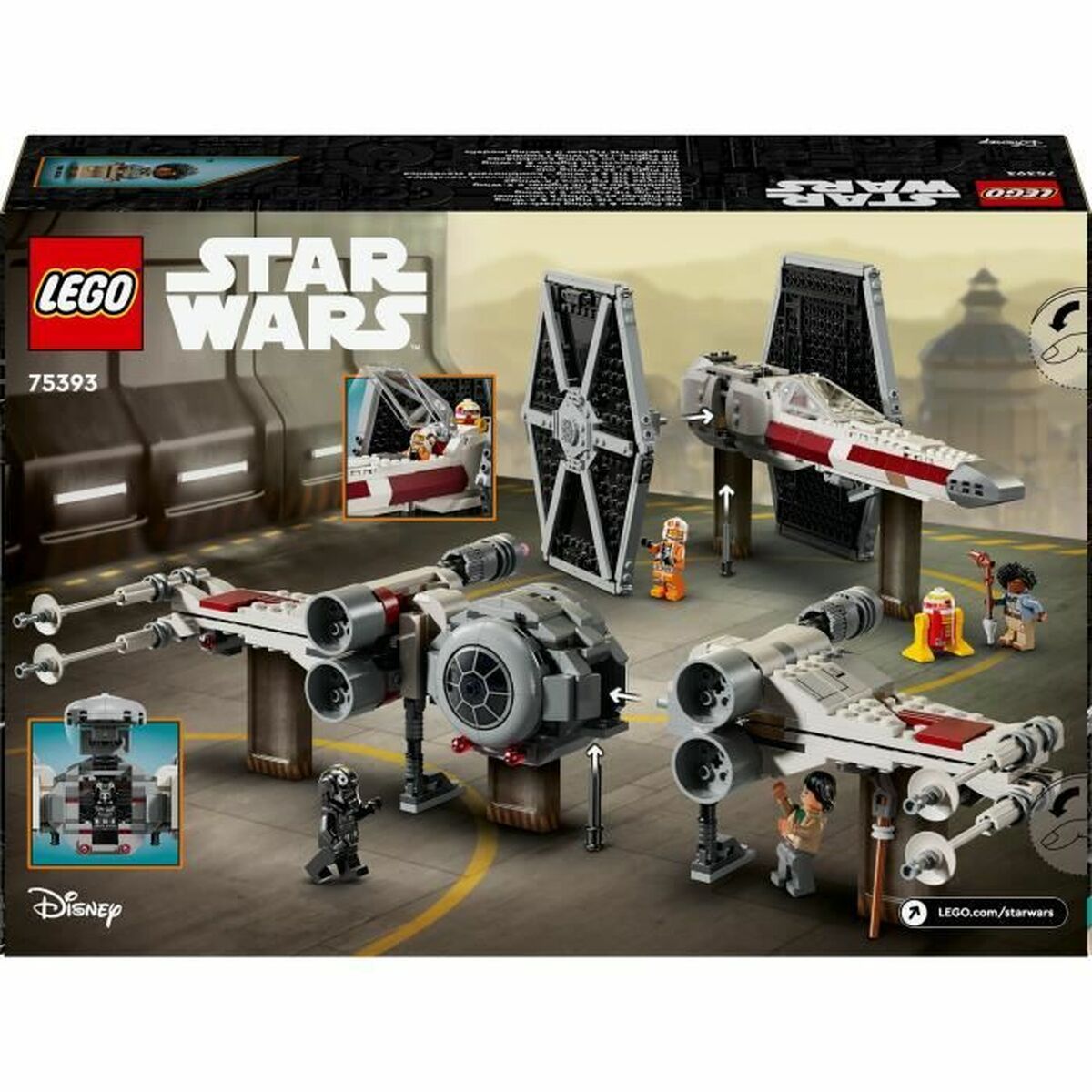Set de Construcție Lego 75393 TIE Fighter and X-Wing Combiner 1063 Piese - Jucarii si jocuri
