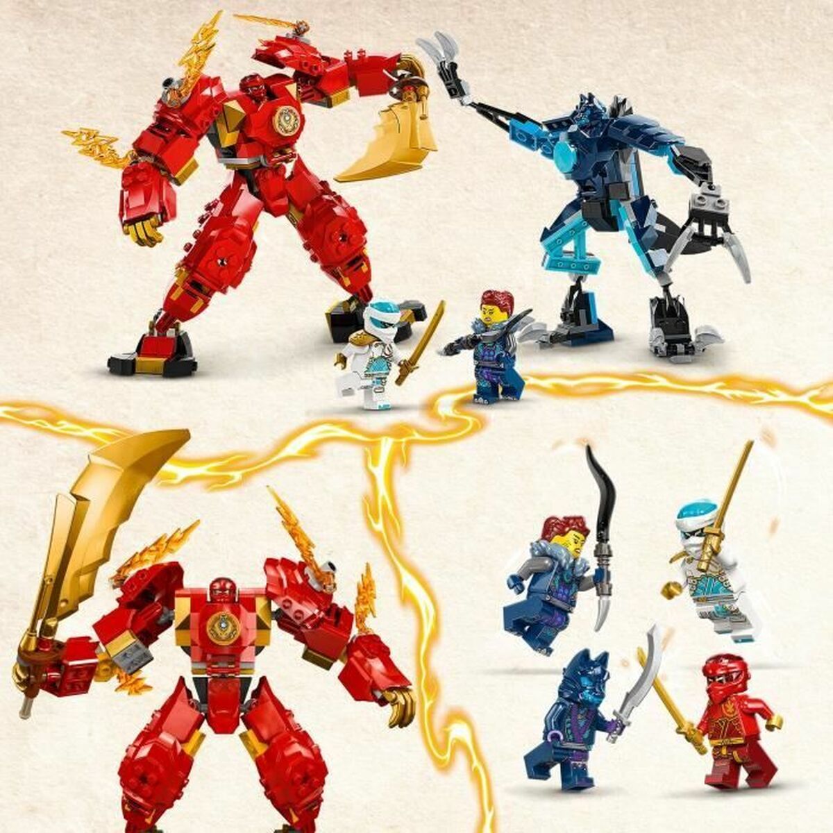 Playset Lego 71808 Kai Fire Elemental Mecca - ToyPro - Jucarii si jocuri, Păpuși și figurine