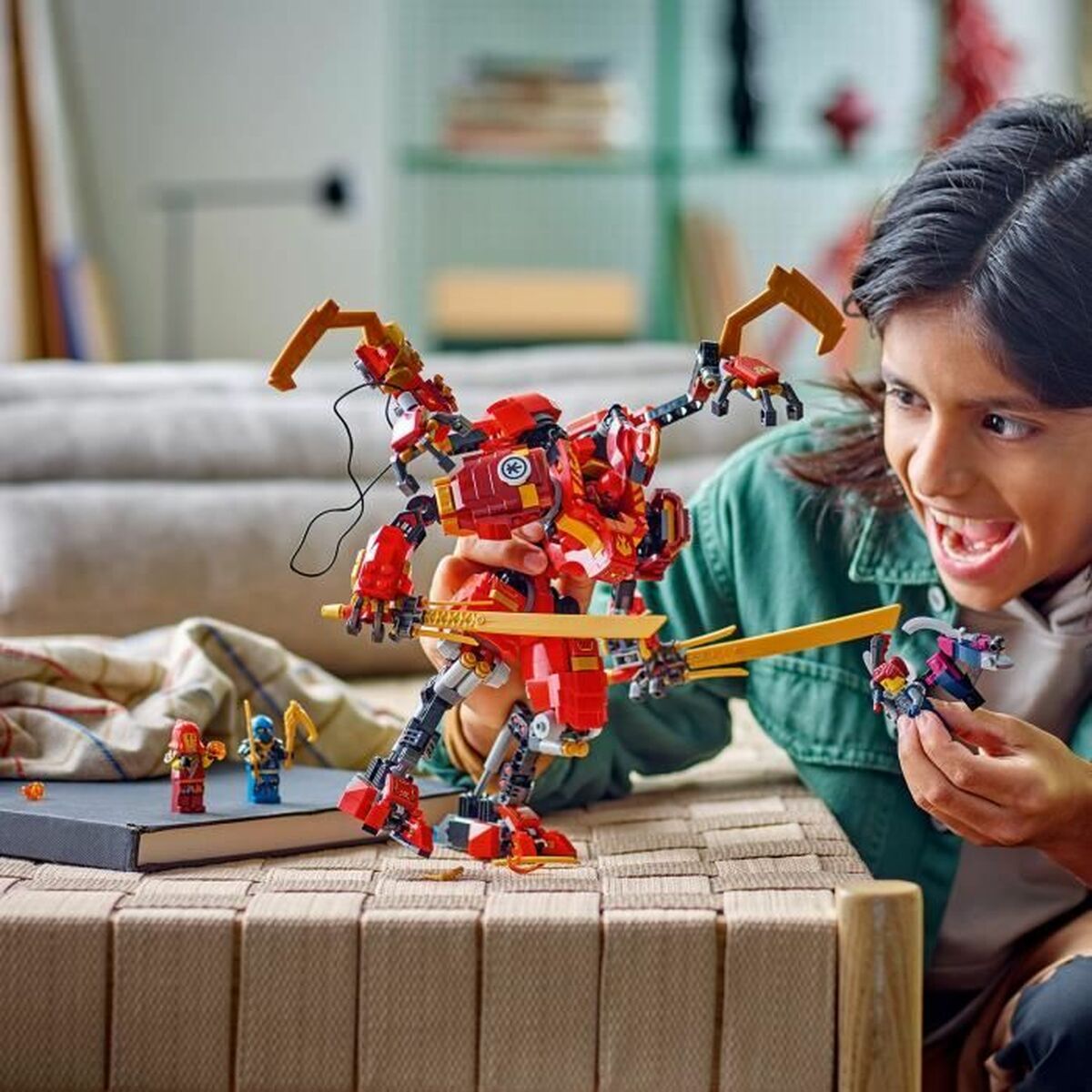Set de Construcție Lego NINJAGO 71812 Kai's Ninja Climbing Robot Multicolor - Jucarii si jocuri
