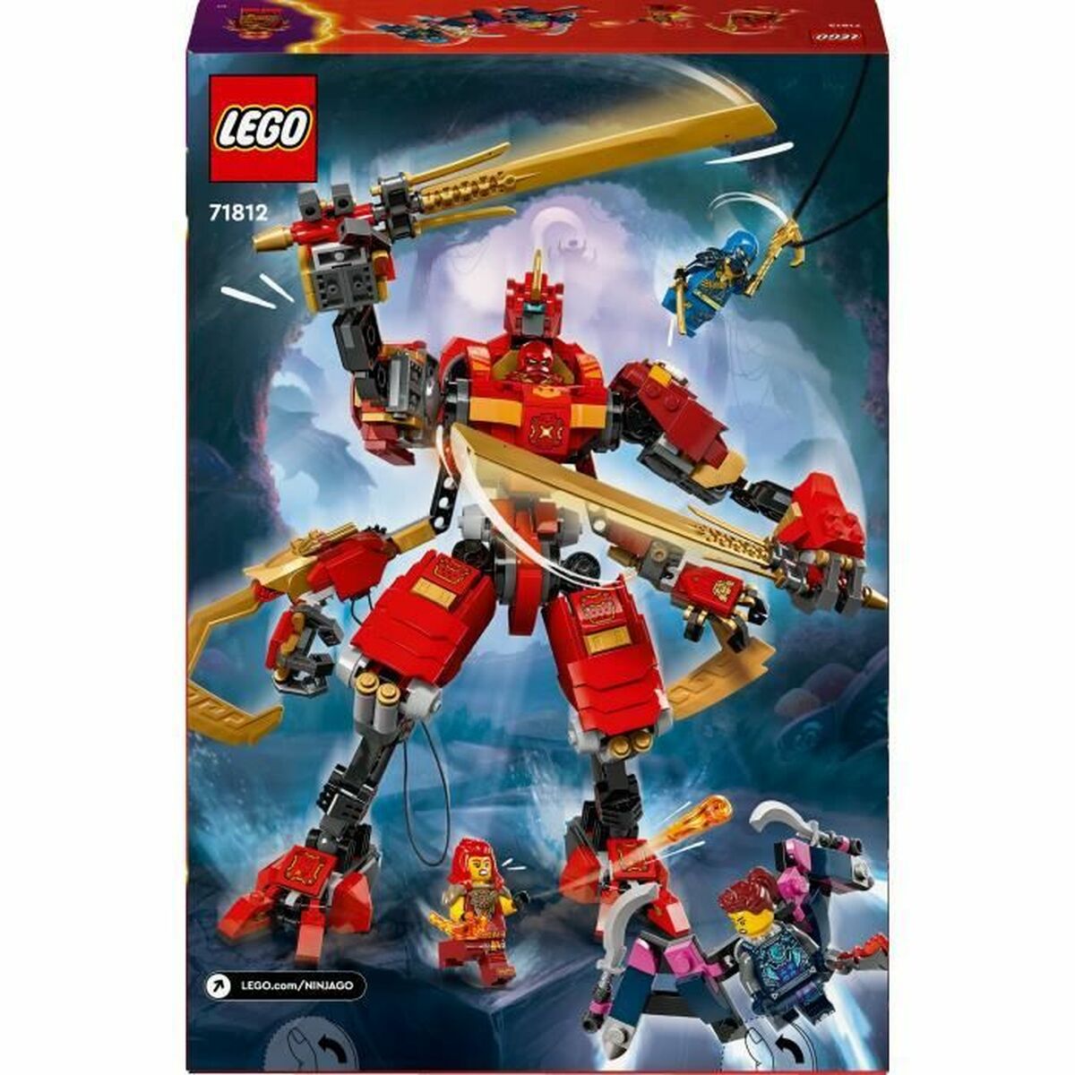 Set de Construcție Lego NINJAGO 71812 Kai's Ninja Climbing Robot Multicolor - Jucarii si jocuri