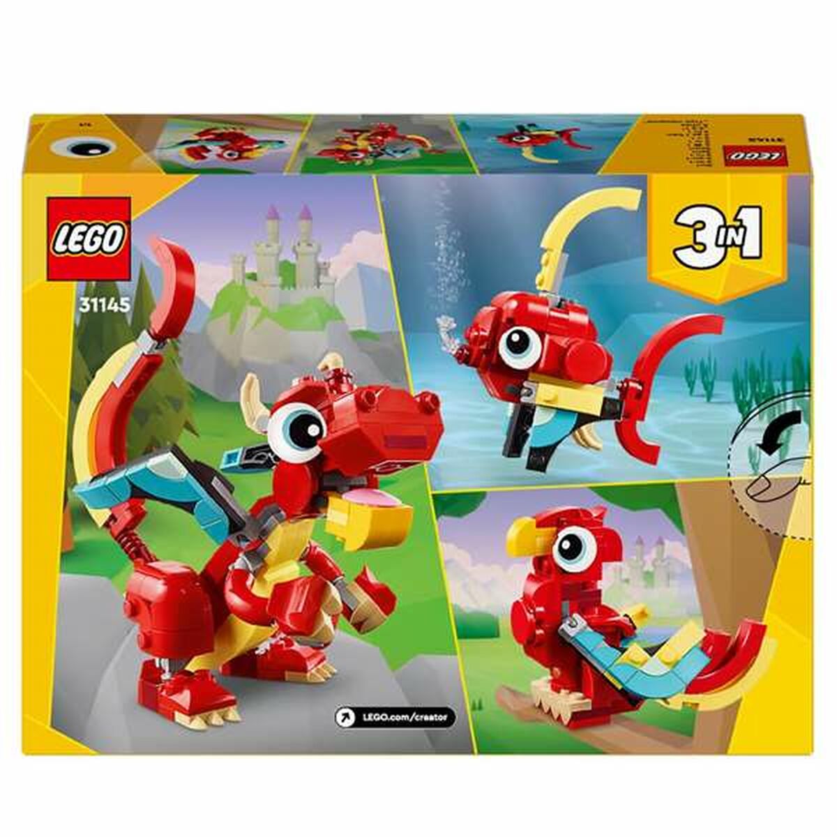 Set de Construcție Lego Creator 31145 Red Dragon 149 Piese - Jucarii si jocuri
