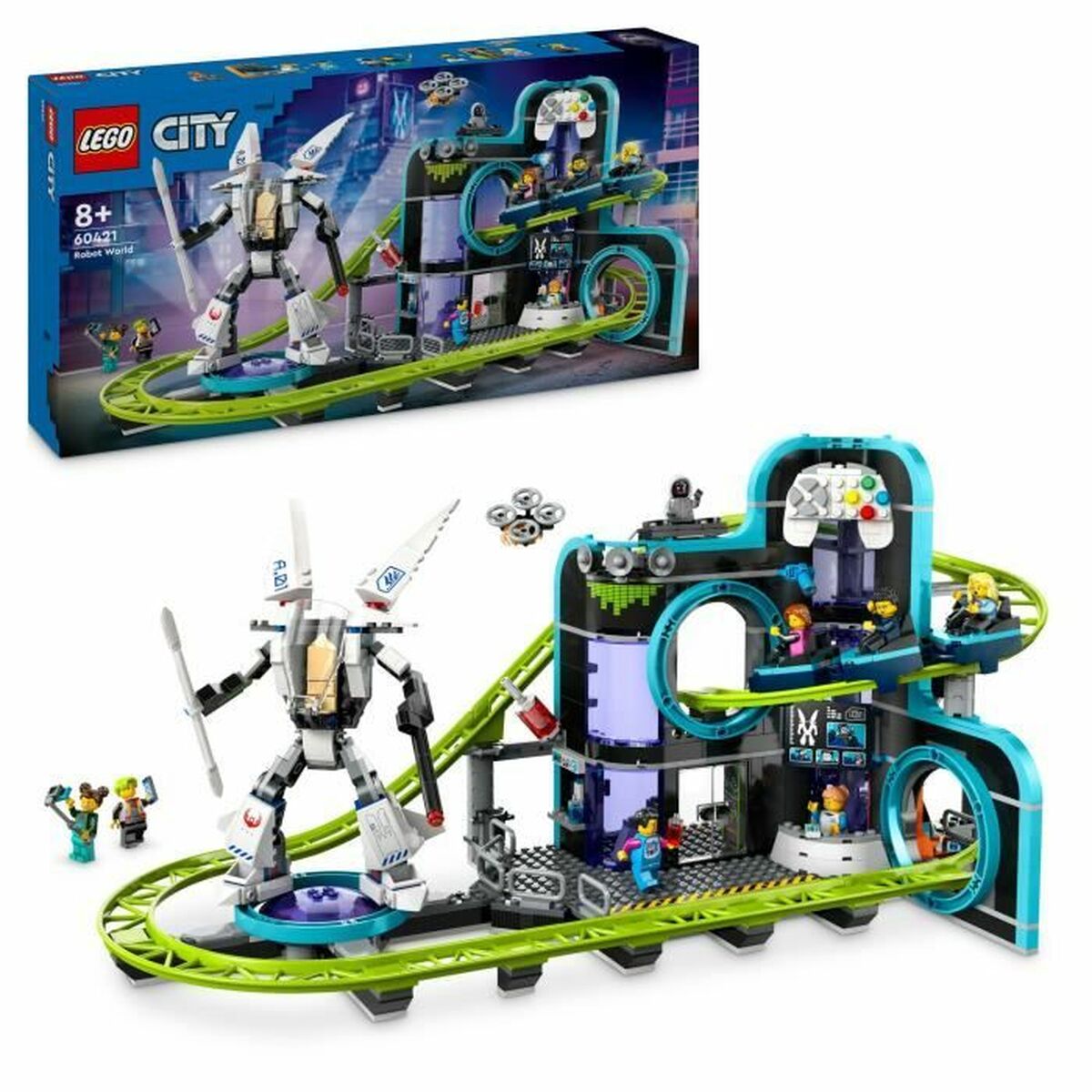 Set de Construcție Lego 60421 Robot World Amusement Park Multicolor - Jucarii si jocuri