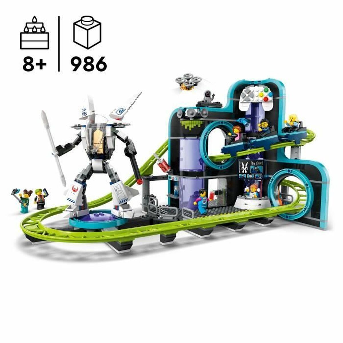 Set de Construcție Lego 60421 Robot World Amusement Park Multicolor - Jucarii si jocuri