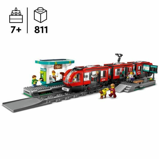 Set de Construcție Lego 60423 Downtown Tram and Station Multicolor - Jucarii si jocuri
