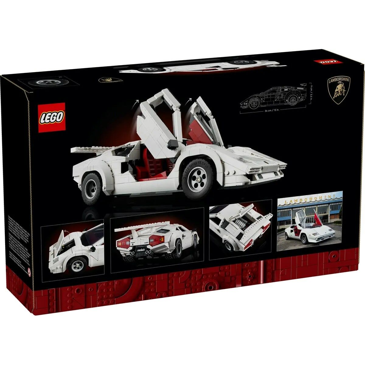 Set de Construcție Lego ICONS 10337 Lamborghini Countach 5000 Quattrovalvole 1506 Piese - Jucarii si jocuri