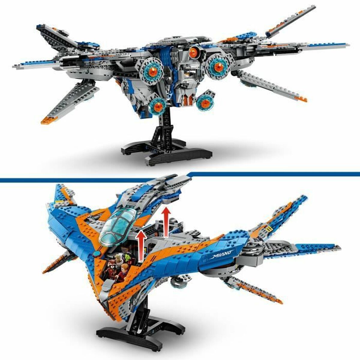 Set de Construcție Lego 76286 Guardians of the Galaxy: Milano Starship Multicolor 2090 Piese - Jucarii si jocuri