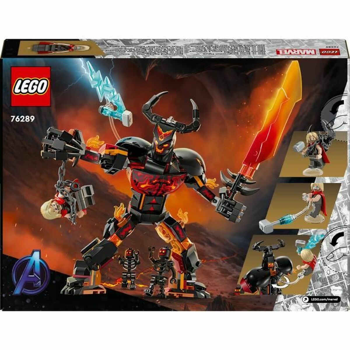 Set de Construcție Lego 76289 Thor vs. Surtur 245 Piese - Jucarii si jocuri