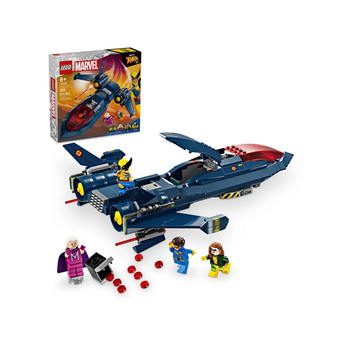 Set de Construcție Lego MARVEL 76281 X-MEN X-JET Multicolor 359 Piese - Jucarii si jocuri