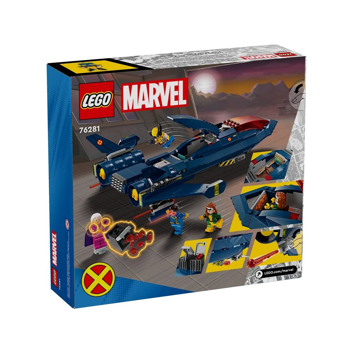 Set de Construcție Lego MARVEL 76281 X-MEN X-JET Multicolor 359 Piese - Jucarii si jocuri