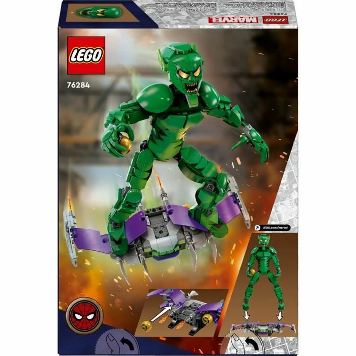 Set de Construcție Lego 76284 Green Goblin Multicolor 471 Piese - Jucarii si jocuri