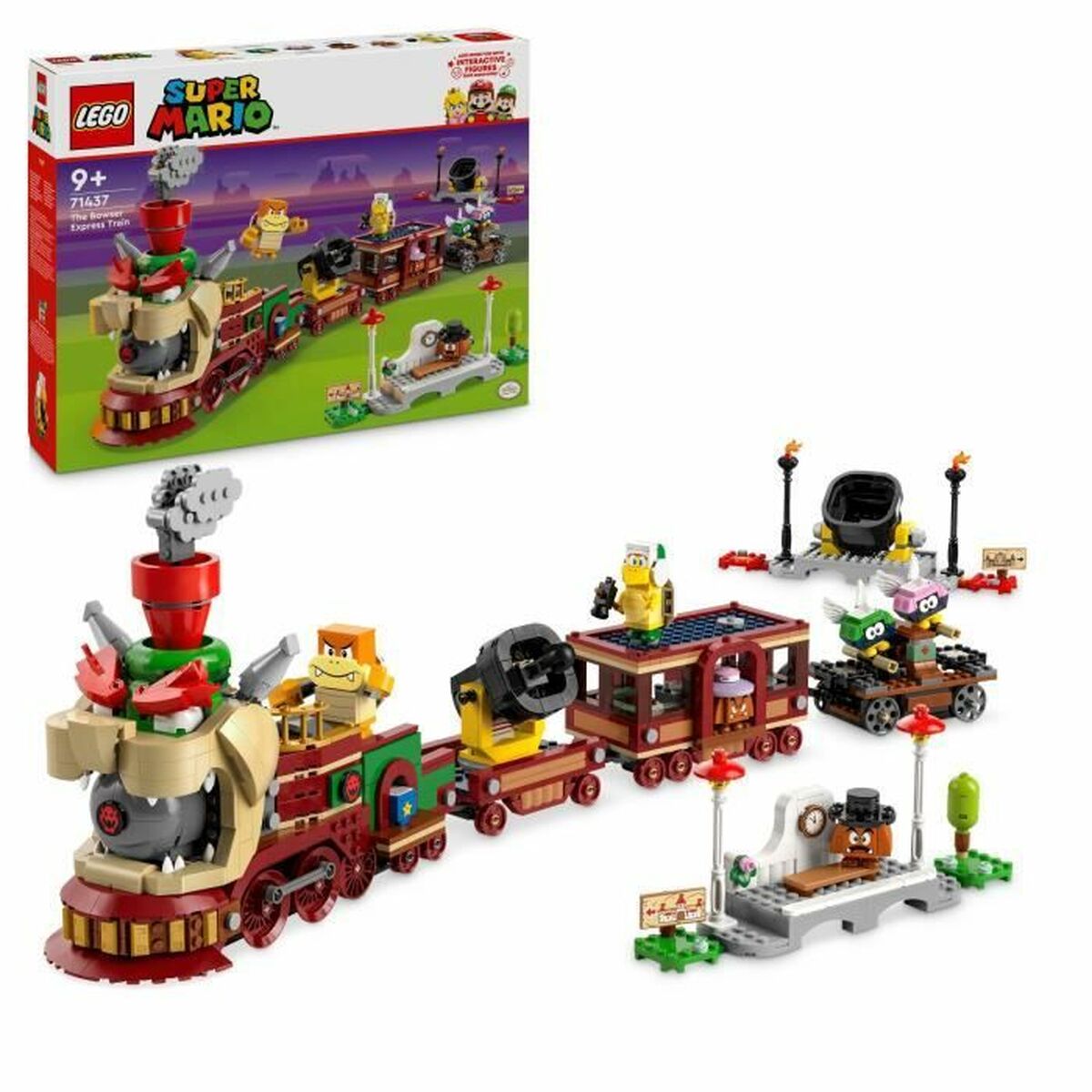 Set de Construcție Lego 71437 Bowser's Express Train Multicolor 1392 Piese - Jucarii si jocuri