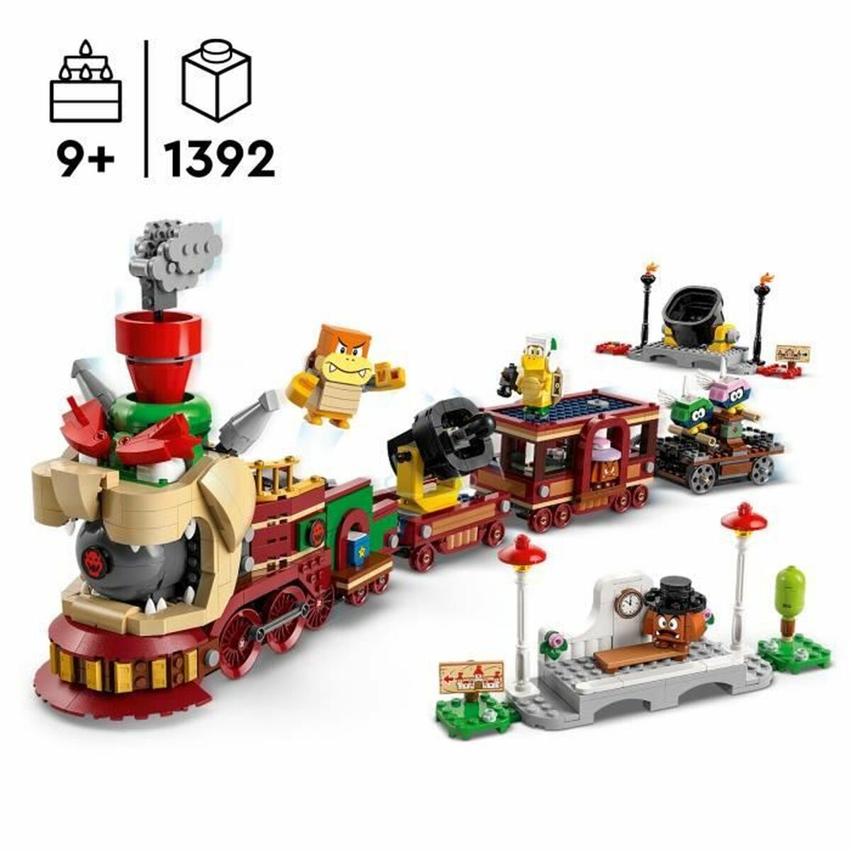 Set de Construcție Lego 71437 Bowser's Express Train Multicolor 1392 Piese - Jucarii si jocuri