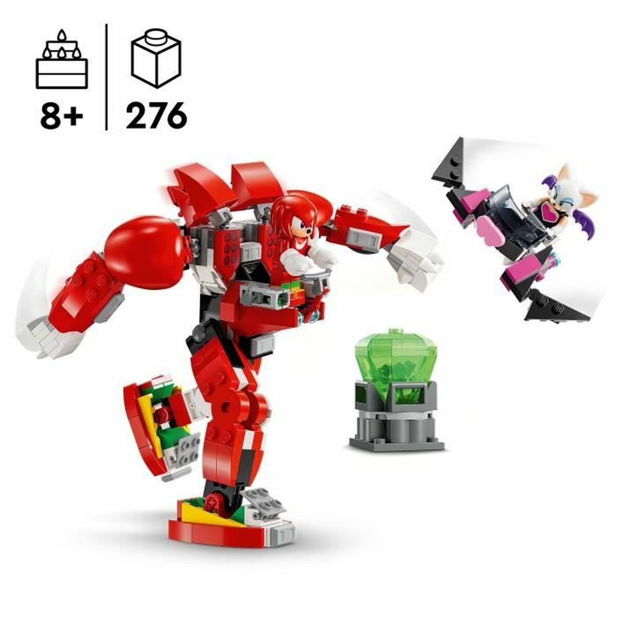 Set de Construcție Lego 76996 Sonic The Hedgehog Knuckles' Robot Guardian Multicolor - Jucarii si jocuri