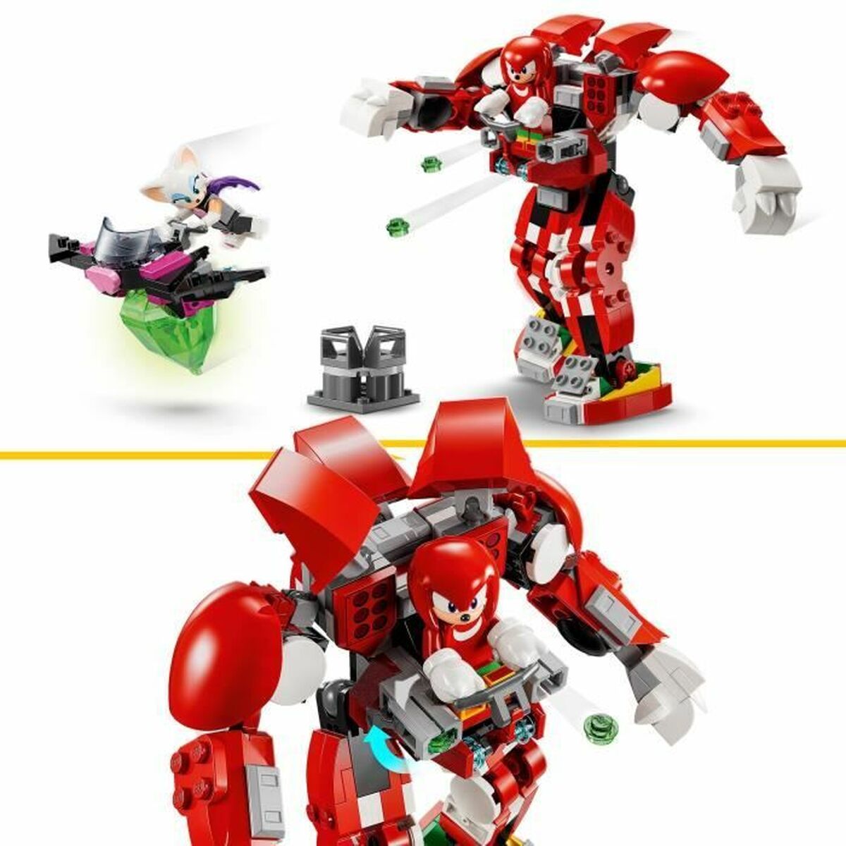 Set de Construcție Lego 76996 Sonic The Hedgehog Knuckles' Robot Guardian Multicolor - Jucarii si jocuri