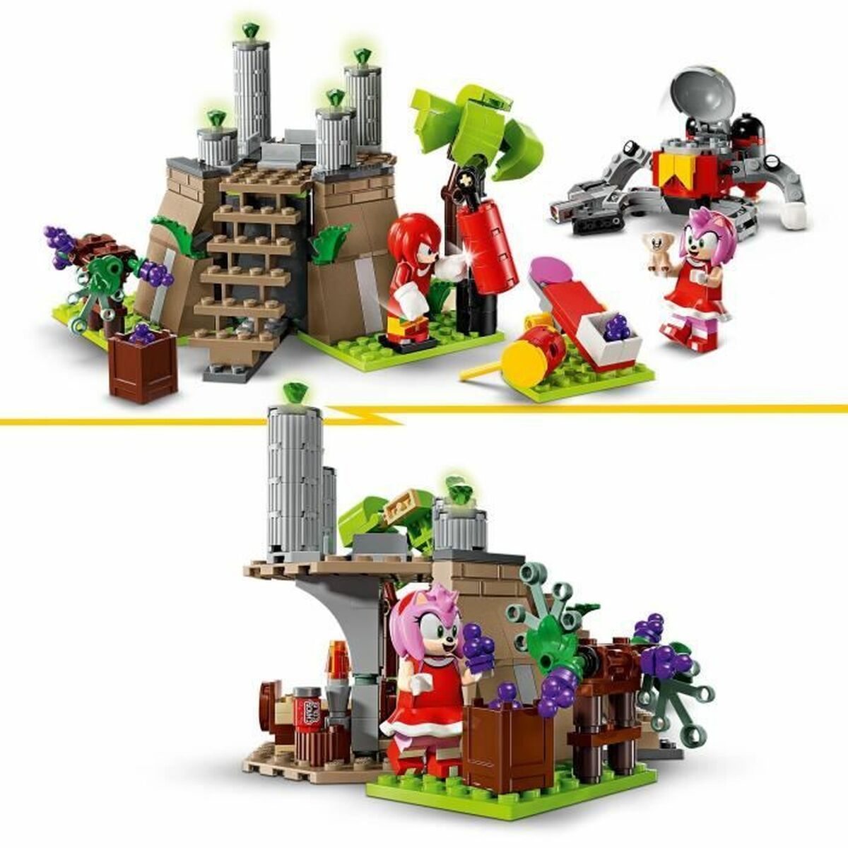 Set de Construcție Lego Knuckles and the Master Emerald Sanctuary Gamer Set Multicolor - Jucarii si jocuri