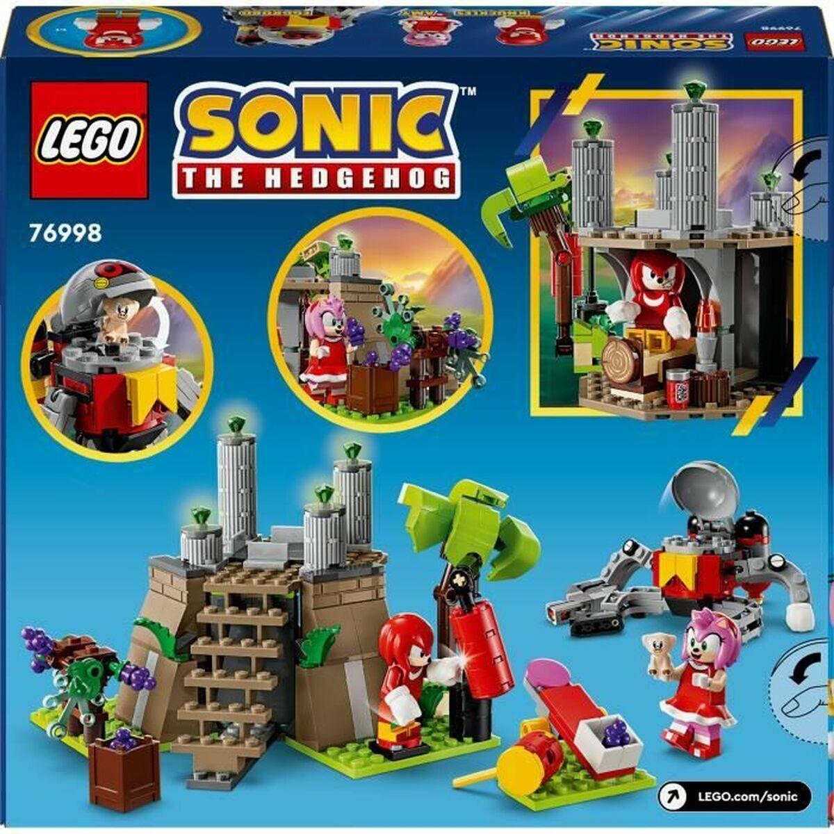 Set de Construcție Lego Knuckles and the Master Emerald Sanctuary Gamer Set Multicolor - Jucarii si jocuri