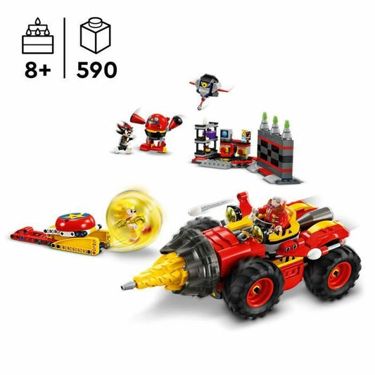 Set de Construcție Lego Sonic the Hedgehog 76999 Super Sonic vs. Egg Drillster 590 Piese - Jucarii si jocuri